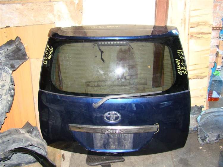 Дверь 5-я Toyota Isis ANM10 1AZFSE   СИНИЙ